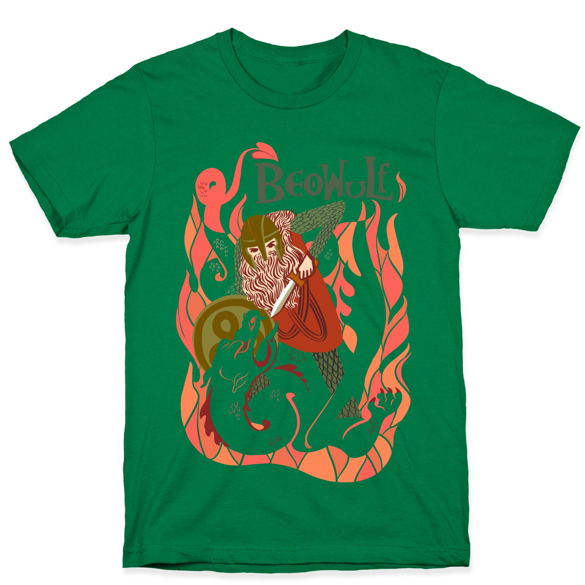 Medieval Epic Beowulf Book Cover T-Shirt